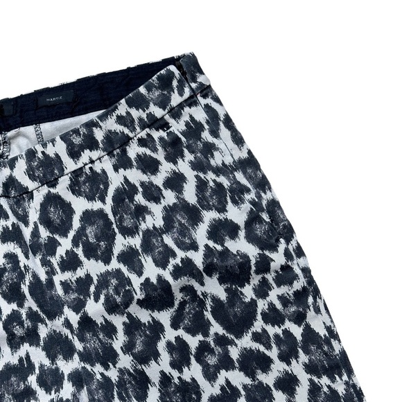J. Crew Martie Slim Crop Pants in Leopard Stretch Cotton US 2 - Picture 3 of 7